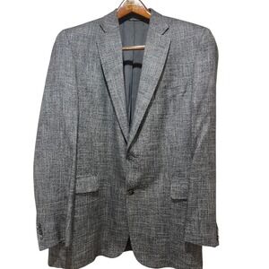 Jack Victor 44L Gray Blazer Mens Sport‎ Coat Business Casual Career Jacket
